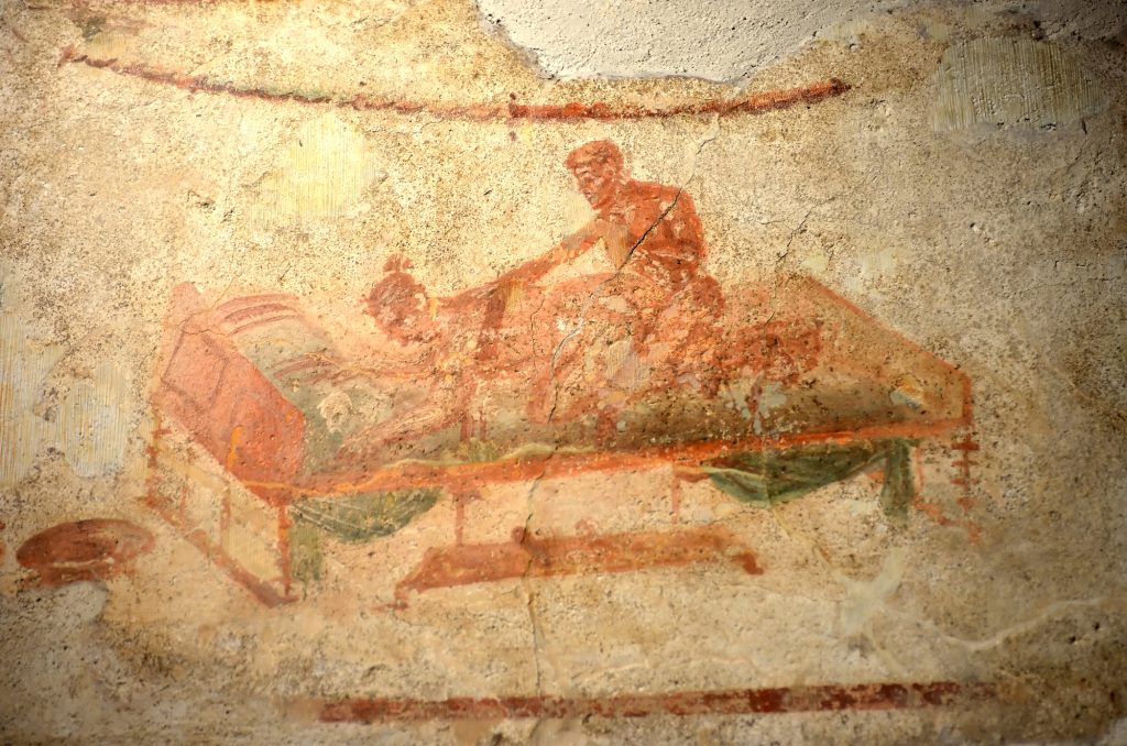Pompeii erotic painting