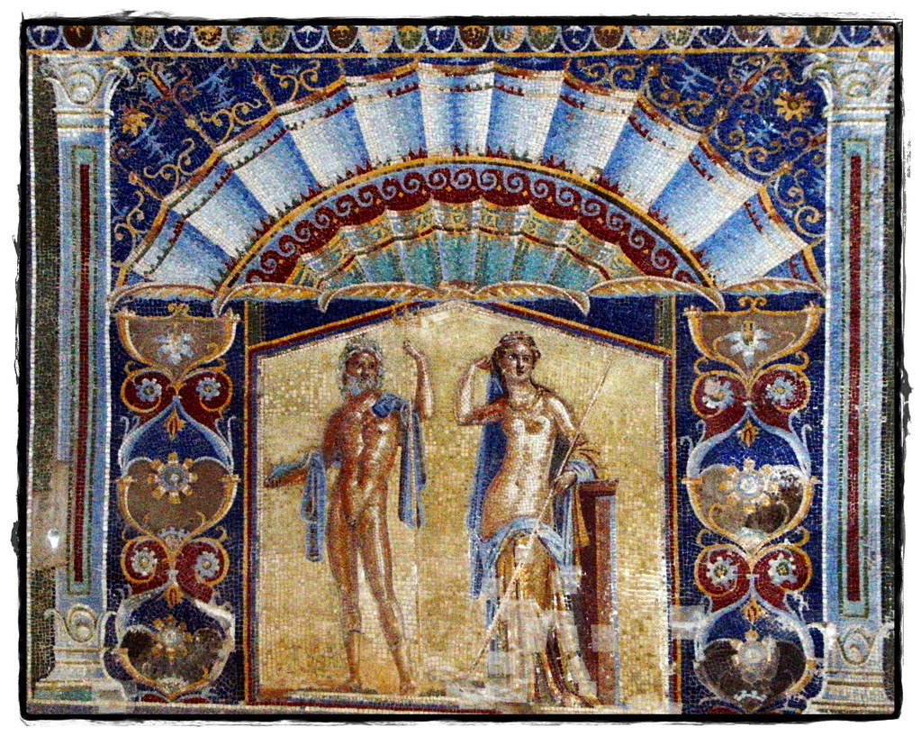 mosaico Nettuno e anfitrite di Ercolano