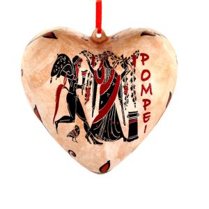 Palla di Natale a forma di cuore grande "Pompei"