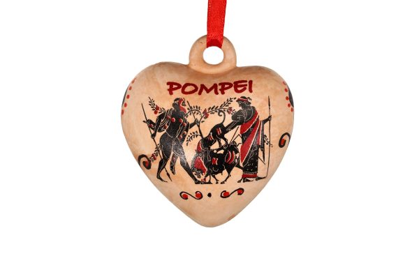 Pallina di Natale a forma di cuore Piccola Pompei