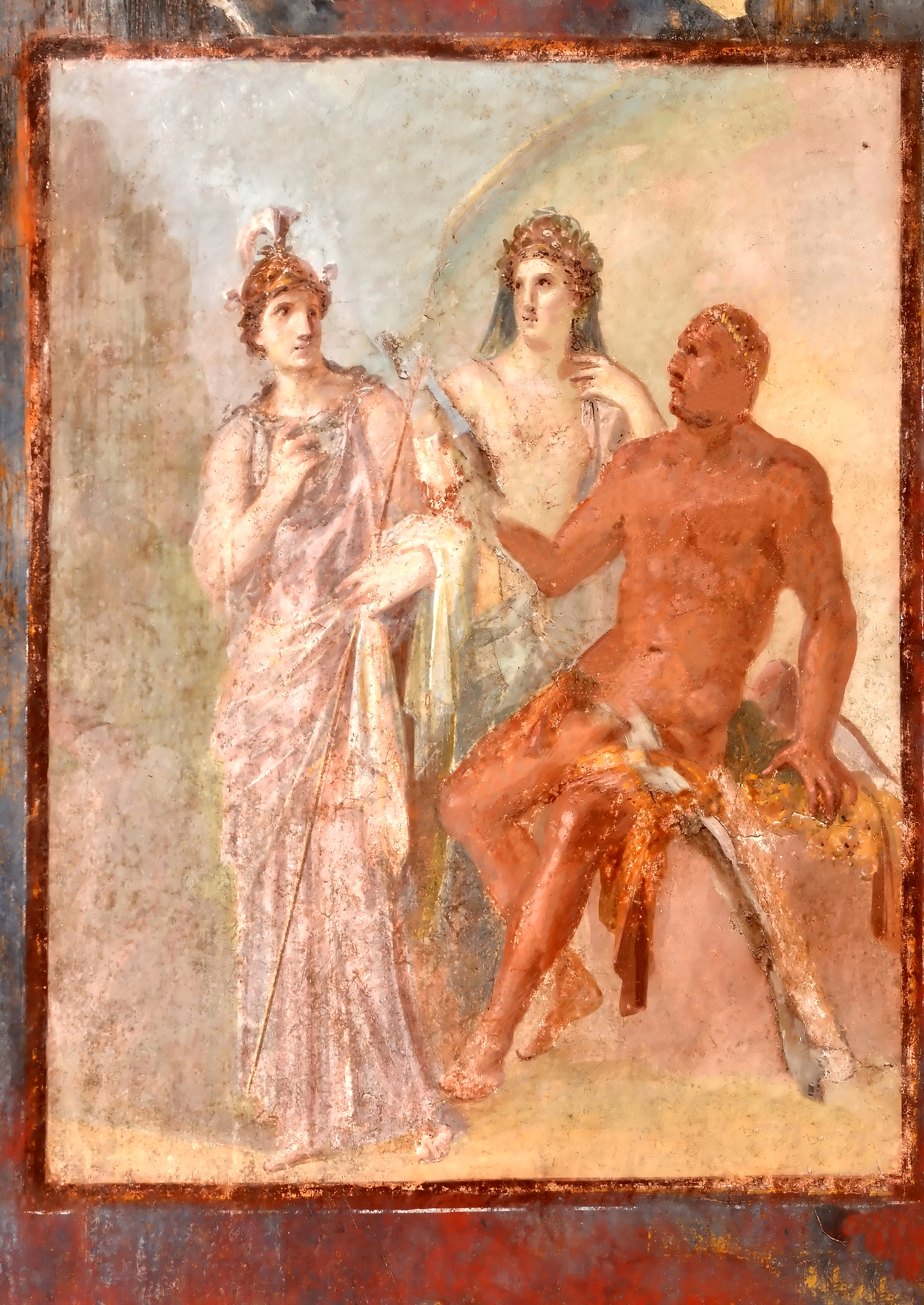 Affresco di Ercole ad Ercolano