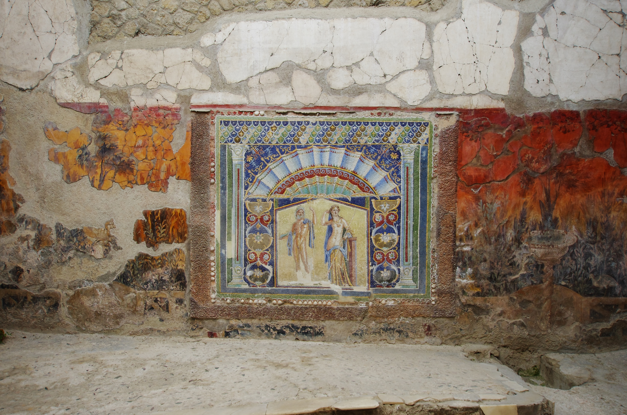 Mosaico nettuno ed anfitrite di Ercolano