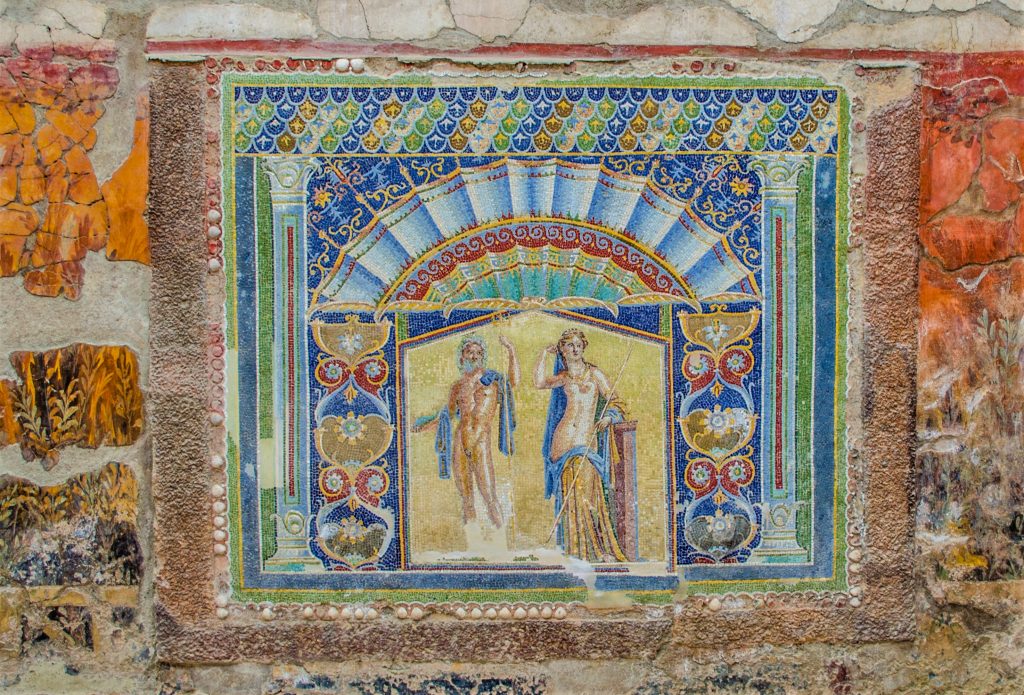 Mosaico Nettuno ed Anfitrite ad Ercolano