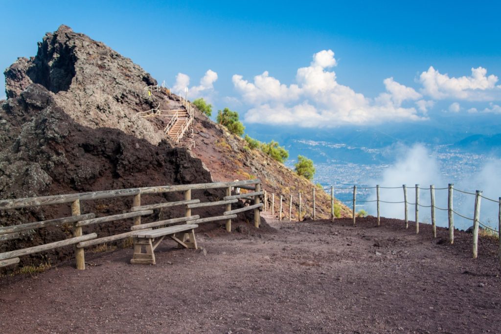 sentiero del gran cono del vesuvio