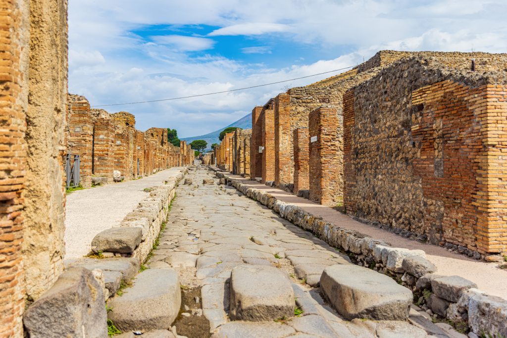 Passaggi pedonali strade di Pompei