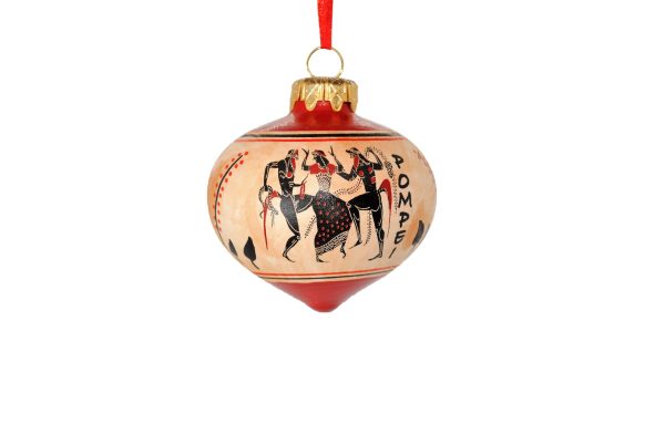 Decoro pallina di Natale a forma di goccia Pompei
