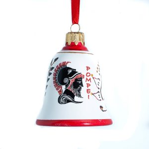 Campanella di natale bianca in terracotta