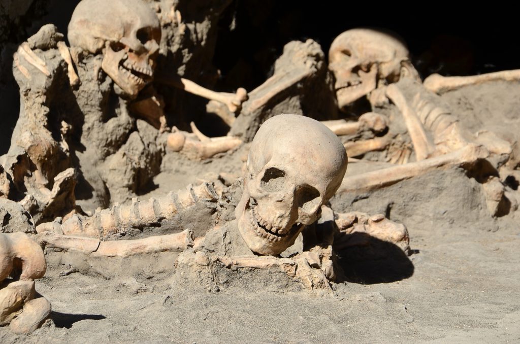 skeletons of Herculaneum