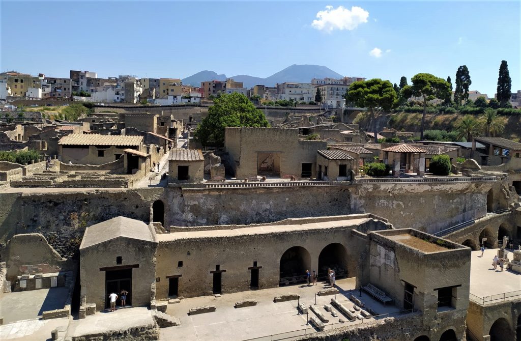 View excavations of Herculaneum