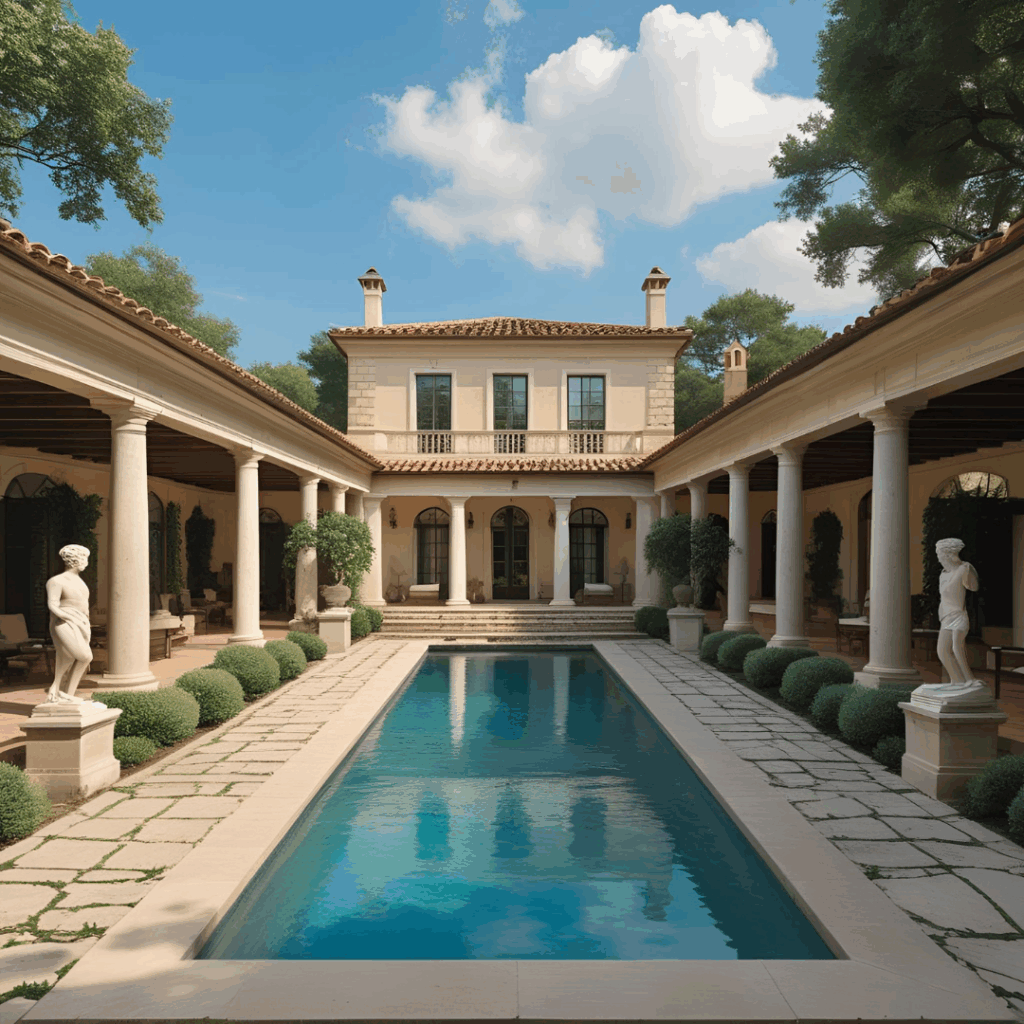 Villa Papyri rebuilt by artificial intelligence