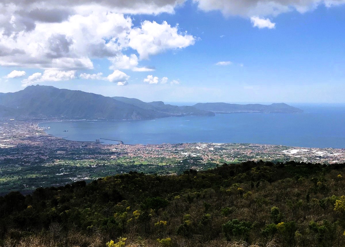 View from the Hell Valley of Vesuvius