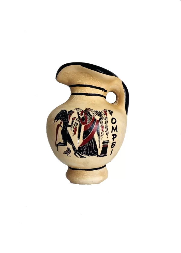 Single-sleeve terracotta amphora magnet