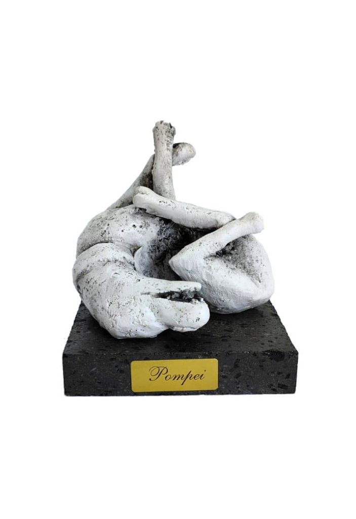 Cast of resin dog from Pompeii