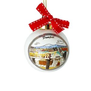 Pallina rotonda cm Ø 6 di Pompei in ceramica