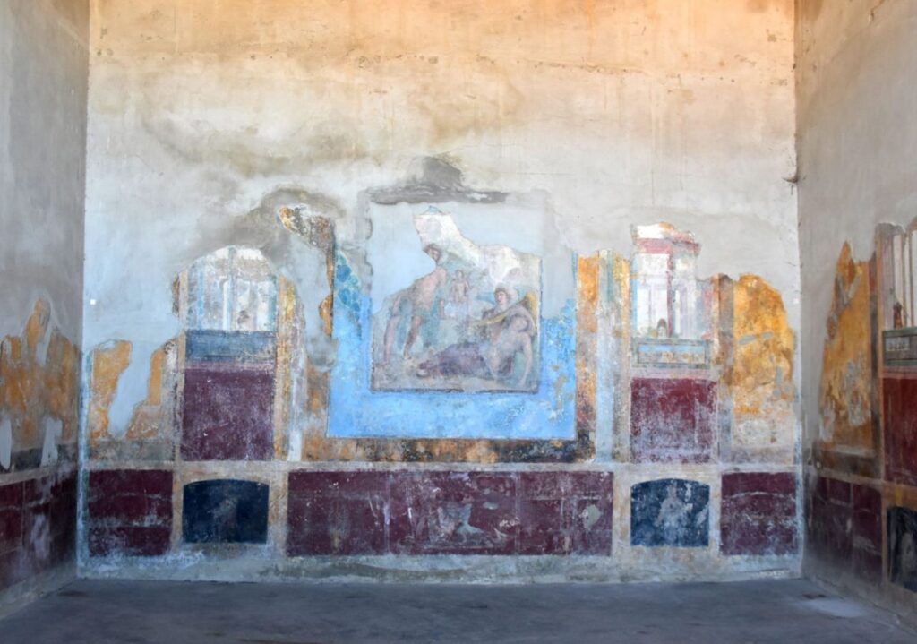 Affresco Arianna nella villa di Stabiae